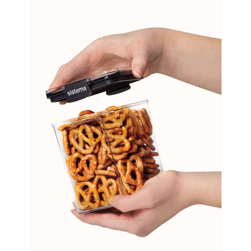 Sistema Food storage - Tritan Ultra - Square - 920ml - Black