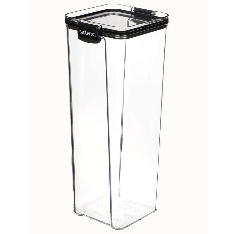 Sistema Food storage - Tritan Ultra - Square - Large - 1.9L - Black