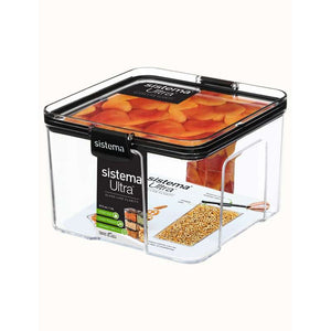 Sistema Food storage - Tritan Ultra - Square - Large - 1.4L - Black