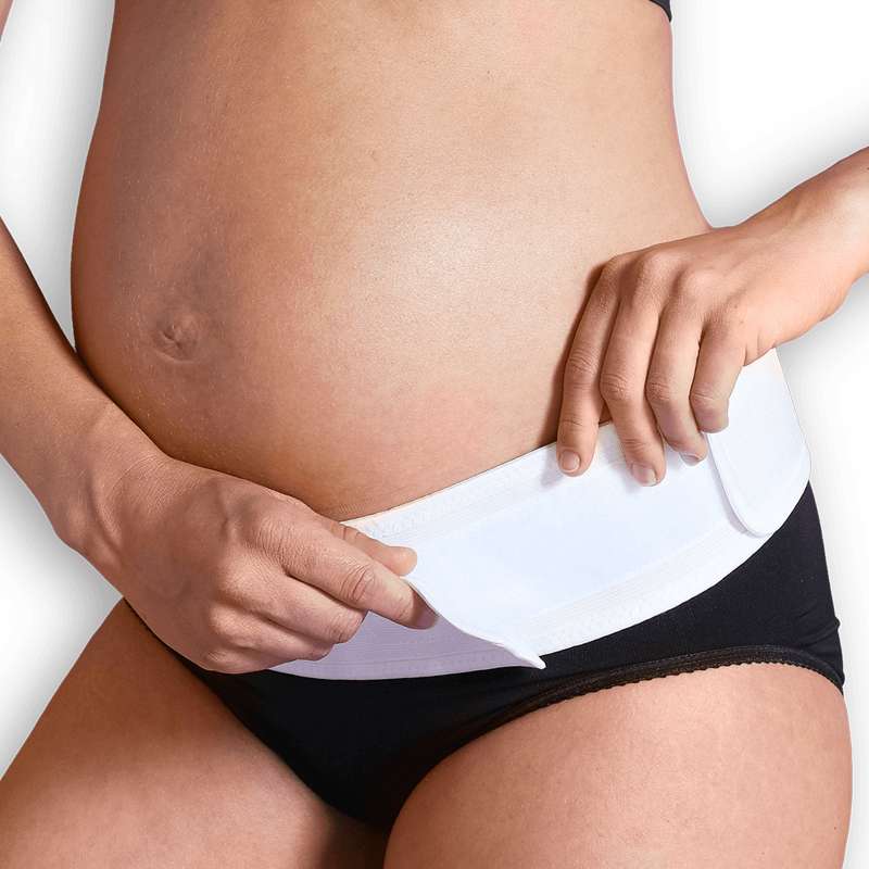 Mum to Be nastaviteľný popruh na suchý zips - biely