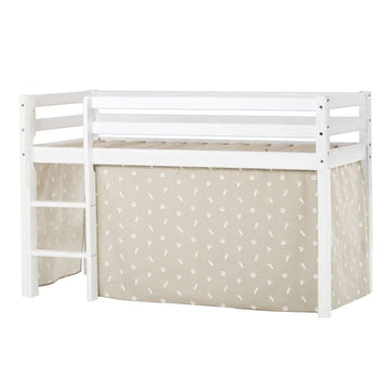 Hoppekids ECO Dream - Łóżko półwysokie m. PETS Firanka - 70x160 cm. - Nie podzielna