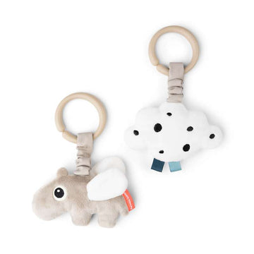 Done By Deer Activity suspension - 2 pcs. - Happy Clouds (Sand)