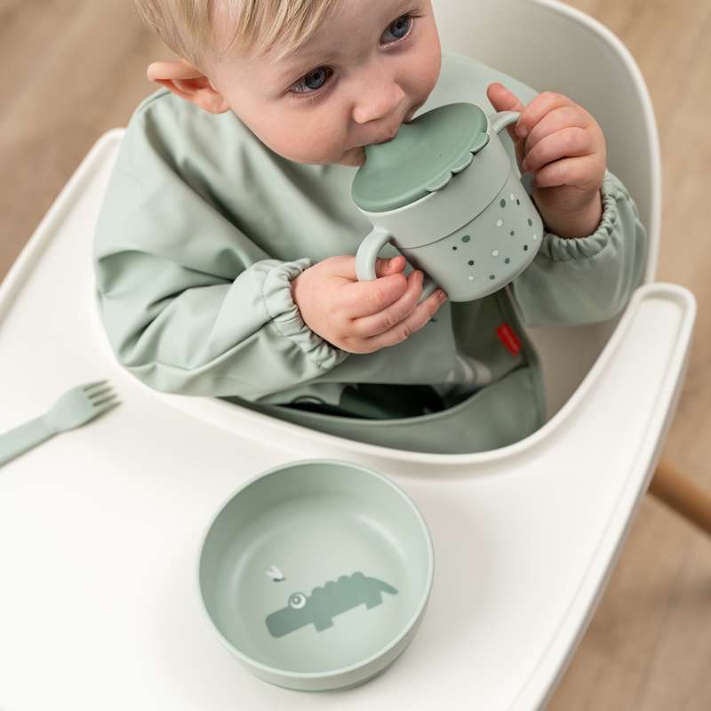 Done By Deer Ruokailijan kulho - Croco - Vihreä