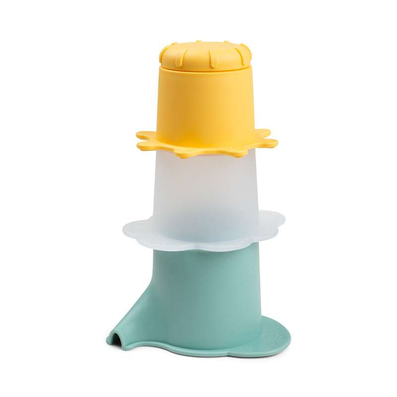 Done By Deer Water play & Stacking cups - 3 pcs. - Elphee - Color mix