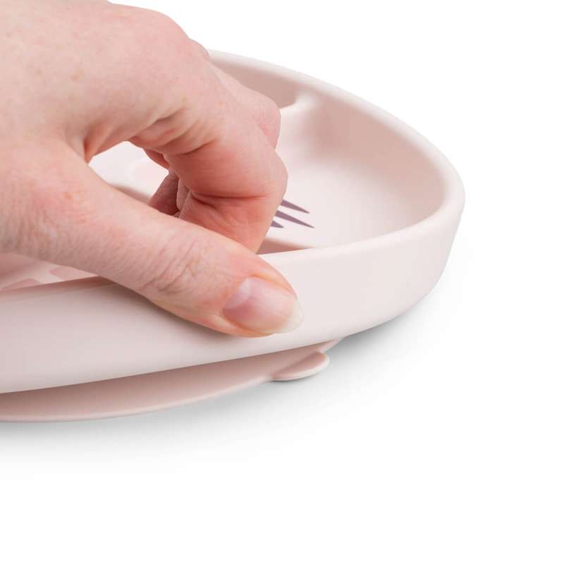 Done By Deer Stick & Stay - Jaksoittain jaettu lautanen - Leikkipaikka - Vaaleanpunainen