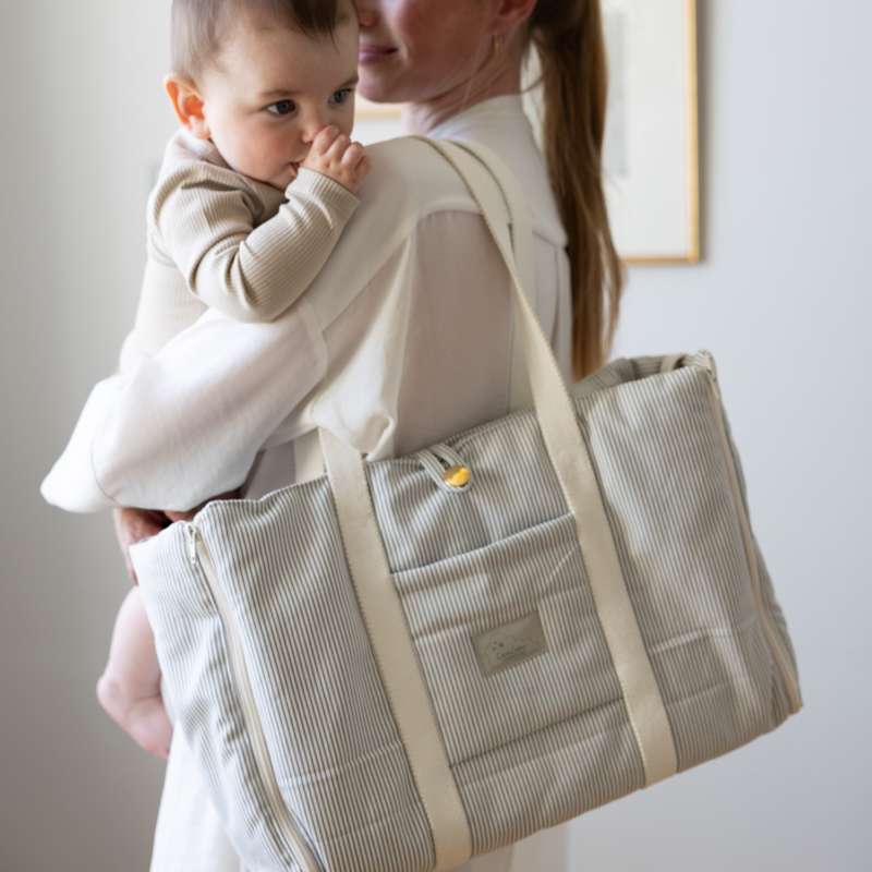 Cam Cam Copenhagen Torba za dojenčke - Zložljiva - OCS - Klasične črte modra