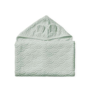 Cam Cam Copenhagen Ručnik s kapuljačom i ušima - Junior - GOTS - Dusty Green