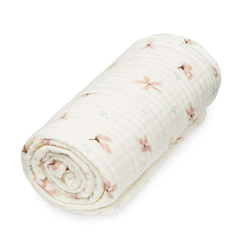 Cam Cam Copenhagen Muslin Baby Blanket - GOTS - Windflower Cream