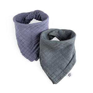 Sebra Chusteczki do ślinienia - 2-pak - Muślin - Niebieski/Zielony