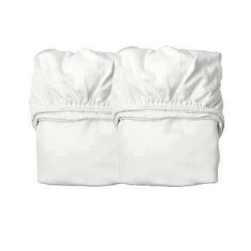 Leander Laken voor Babybed - 2-pack - Biologisch - Sneeuw