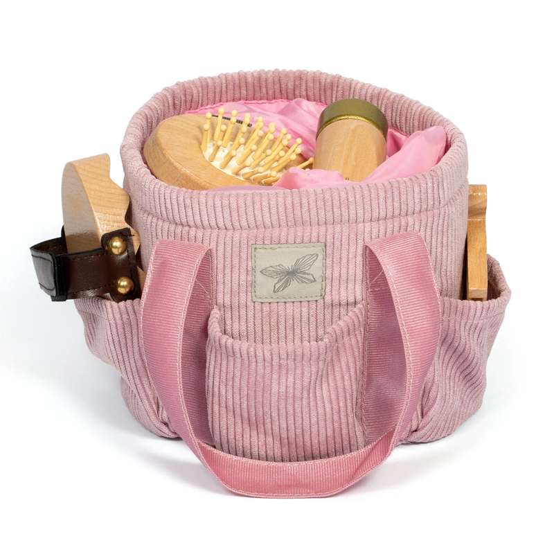 By Astrup Bolsa de cepillos - Terciopelo - Rosa
