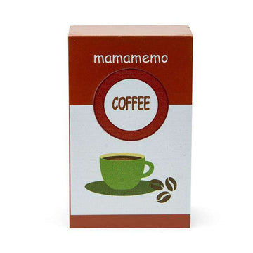 MaMaMeMo Comida para el cuerpo en madera - Granos de café en paquete