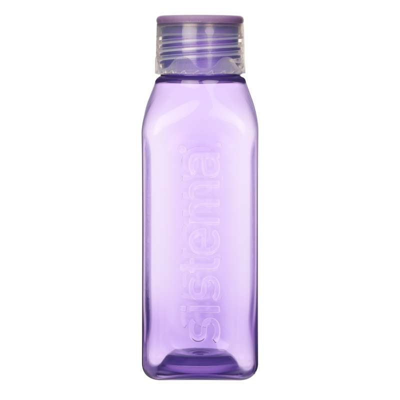 Sistema Sticlă de apă - Pătrată - 475ml - Violet Cenușiu