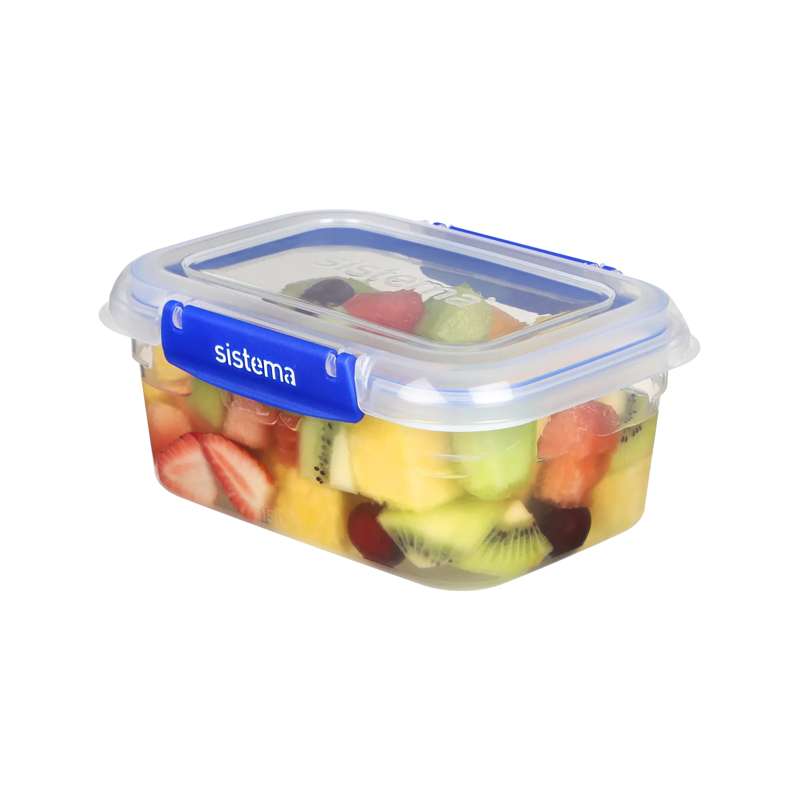Sistema Food Storage - Clip It Plus - Rectangle - 3-Pack - 1L - Blue