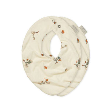 Cam Cam Copenhagen Bandana Babero - 2-pack - GOTS - Bicicletas