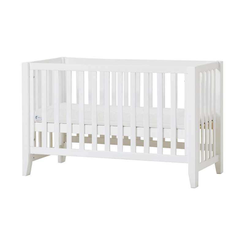 Hoppekids ANTON - Babybett inkl. ECO Dream Matratze - 60x120 cm. - Weiß