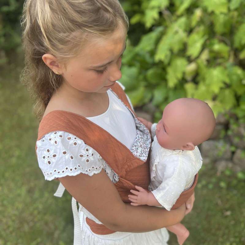 Memories by Así Куклени играчки - 43-46 см. - Риза с Кравешки ръкав - Натурално бяло