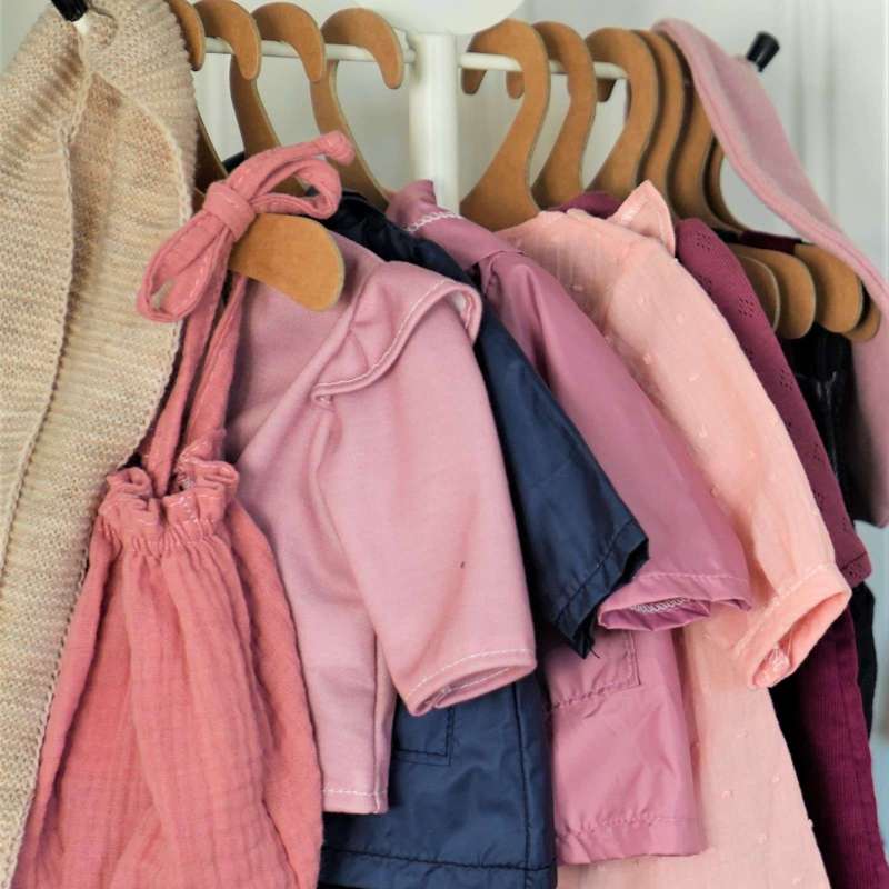 Memories by Así Doll clothes - 43-46 cm. - Tie blouse - Rosa