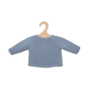 Memories by Así Lalka - 43-46 cm. - Ciepły sweter - Delikatny niebieski