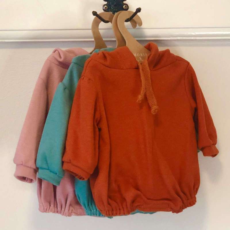 Memories by Así Куклени играчки - 43-46 см. - Дълъг ръкав Боди - Ръждиво