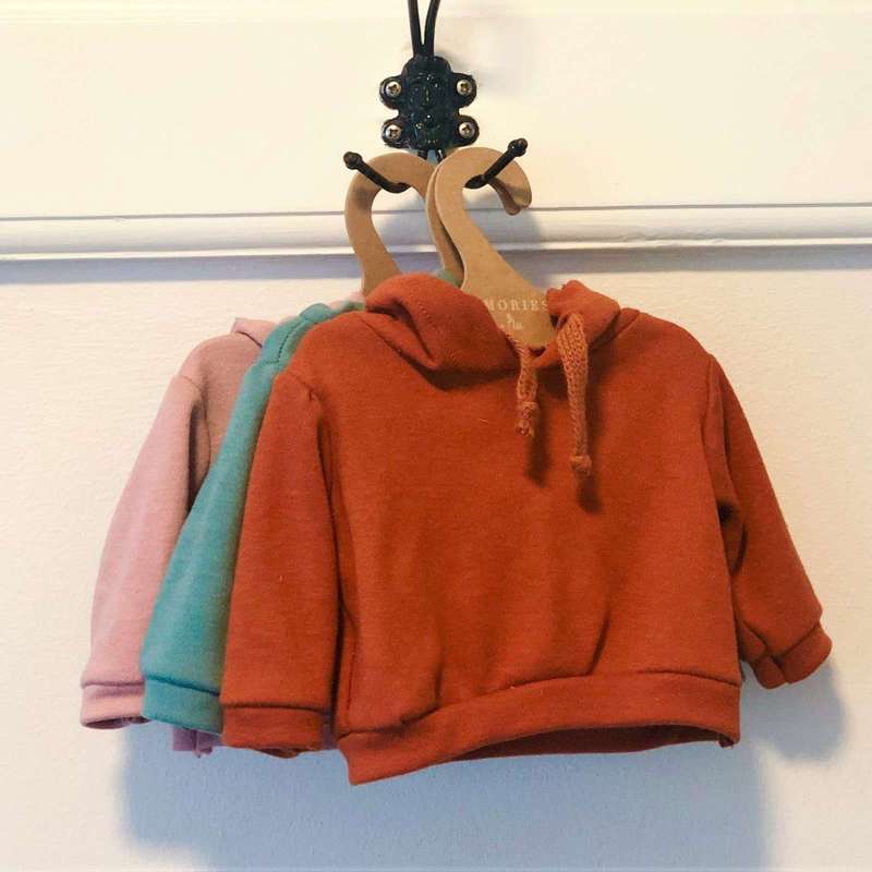 Memories by Así Puppenspielzeug - 43-46 cm. - Hoodie - Rost