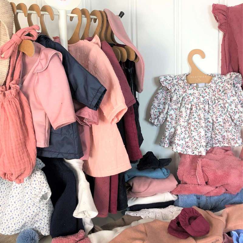 Memories by Así Кукли - 43-46 см. - Панталони - Вино червено