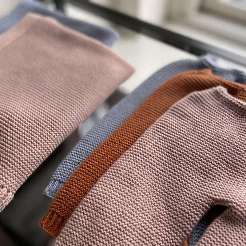 Memories by Así Lalka - 43-46 cm. - Ciepłe spodnie dresowe - Delikatny niebieski