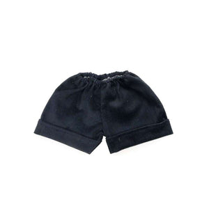 Memories by Así Doll clothes - 43-46 cm. - Velvet shorts - Navy blue
