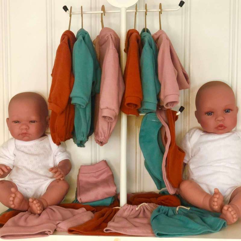 Memories by Así Doll clothes - 43-46 cm. - Skirt - Rust