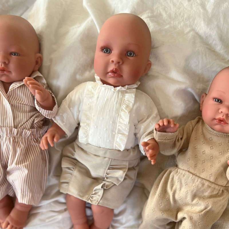 Memories by Así Lalka - 43-46 cm. - Spódnica z koronką - Piasek