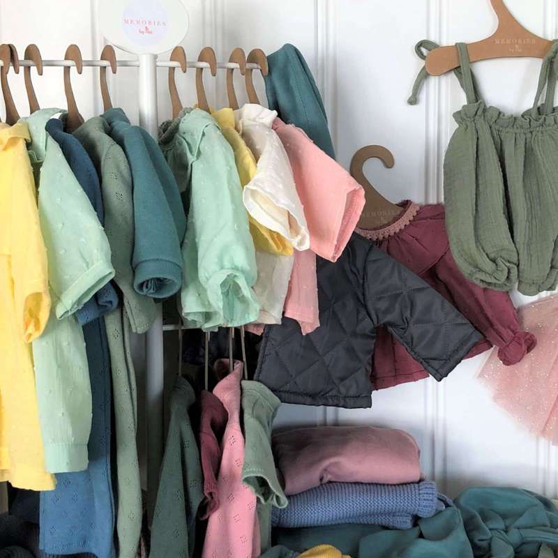 Memories by Así Doll clothes - 43-46 cm. - Thermal jacket - Antique green