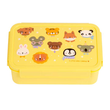 A Little Lovely Company Room-divided Bento Lunch Box - Animal Friends