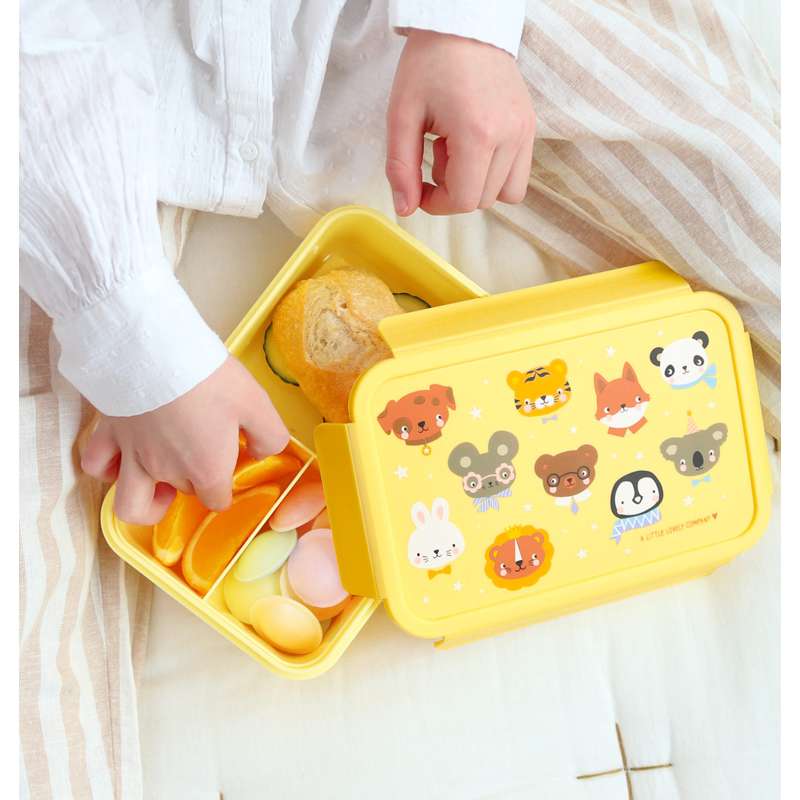 A Little Lovely Company Geteilte Bento Lunchbox - Tierfreunde