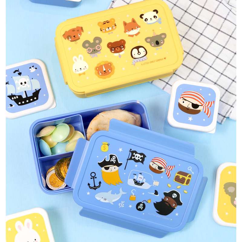 A Little Lovely Company Ruminddelt Bento Lunchbox - Piraten