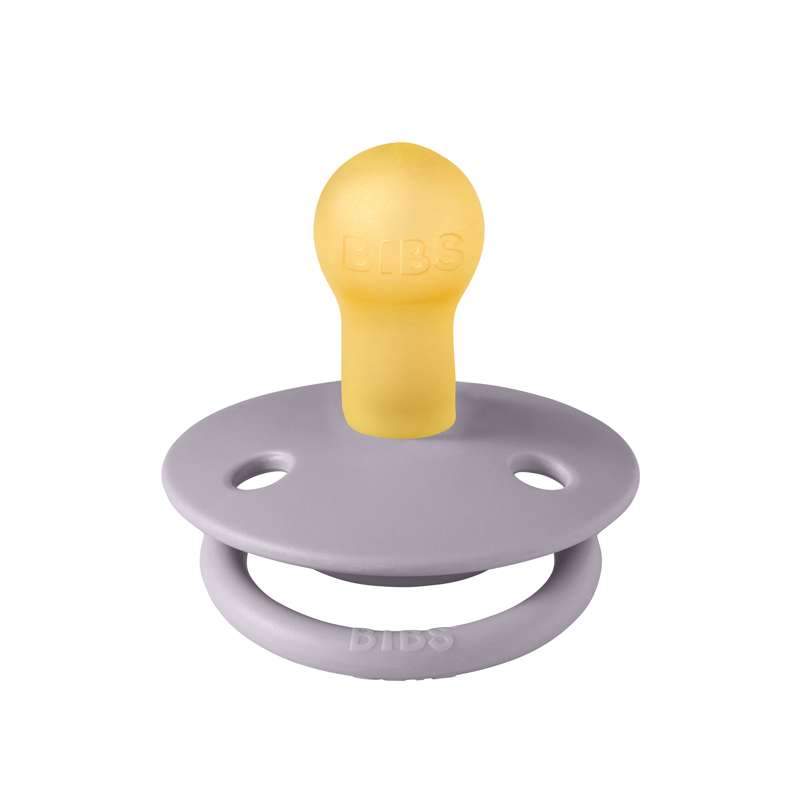 Bibs De Lux Pacifier - sz. 1 - natural rubber - Fossil Grey
