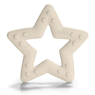 BIBS Play - Baby Bitie Teething Ring - Star - Ivory