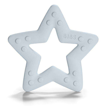 BIBS Joacă - Inel de mestecat Baby Bitie - Stea - Albastru pentru bebeluși