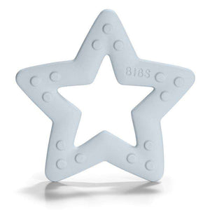 BIBS Speel - Baby Bitie Bijtring - Ster - Babyblauw