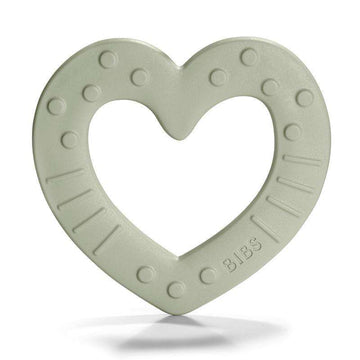 BIBS Play - Baby Bitie Teething Ring - Heart - Sage