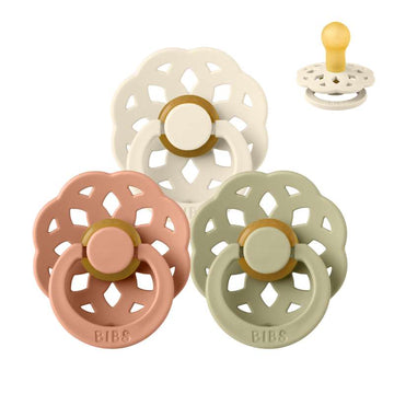 BIBS Sucette Ronde Bohème - pack - 3 pièces - t. 1 - Automne doux