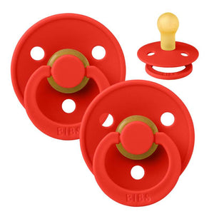 Succhietto Bibs Rotondo Colour - 2-Pak - tg. 1 - gomma naturale - Mela di caramella/Mela di caramella
