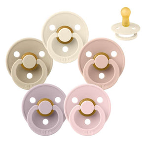 Bibs Кръгъл Colour Биберон - bundle - 5 бр. - р-р 2 - Мек и нежен