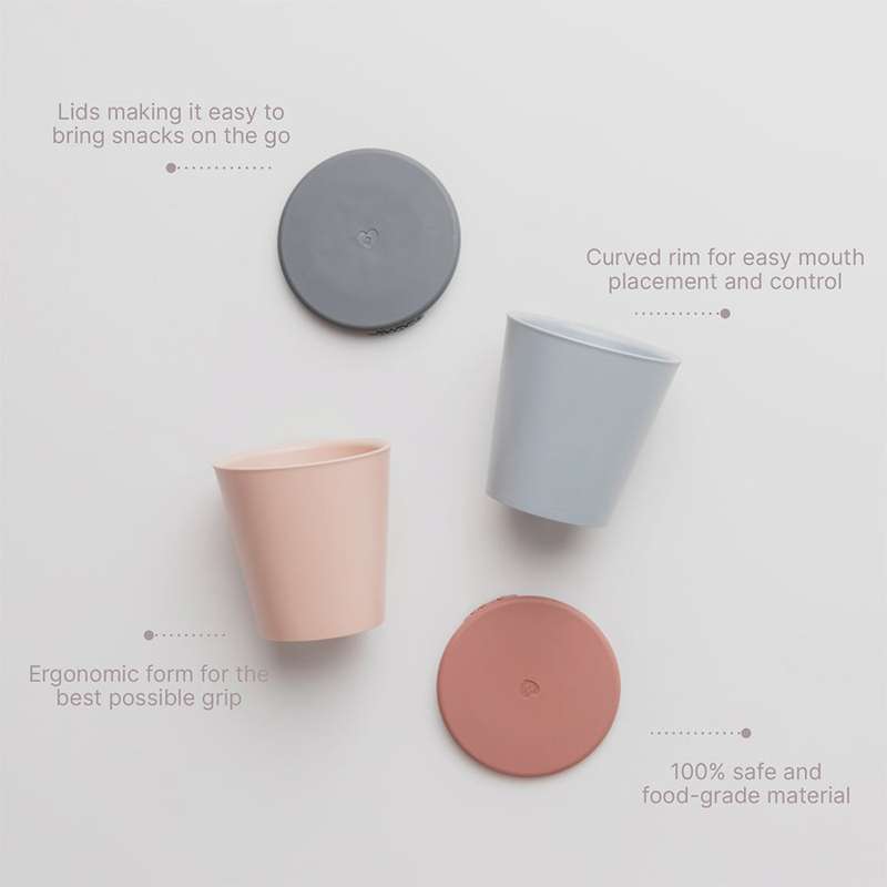 BIBS Illallinen Kopsæt - Kaksi kuppia m. kansi - Vanilja