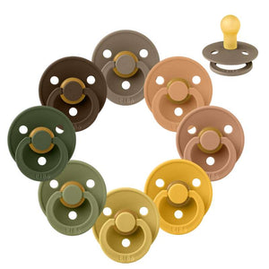 Bibs Кръгъл Colour Биберон - bundle - 8 бр. - р-р 1 - Есенен блаженство