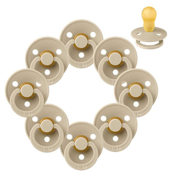 Succhietto Bibs Rotondo Colour - pacchetto - 8 pezzi - tg. 3 - Vaniglia