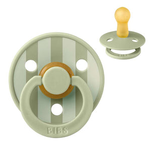 Chupete Bibs Redondo Colour - t. 2 - caucho natural - Estudio - Bloque - Salvia