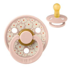 Bibs Кръгъл Colour Биберон - р-р 2 - естествен каучук - Студио - Жасмин Фийлд - Руж