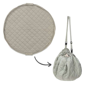 Play & Go Moale Organic - Covor de depozitare/jucărie 2 în 1 - Verde Pădure