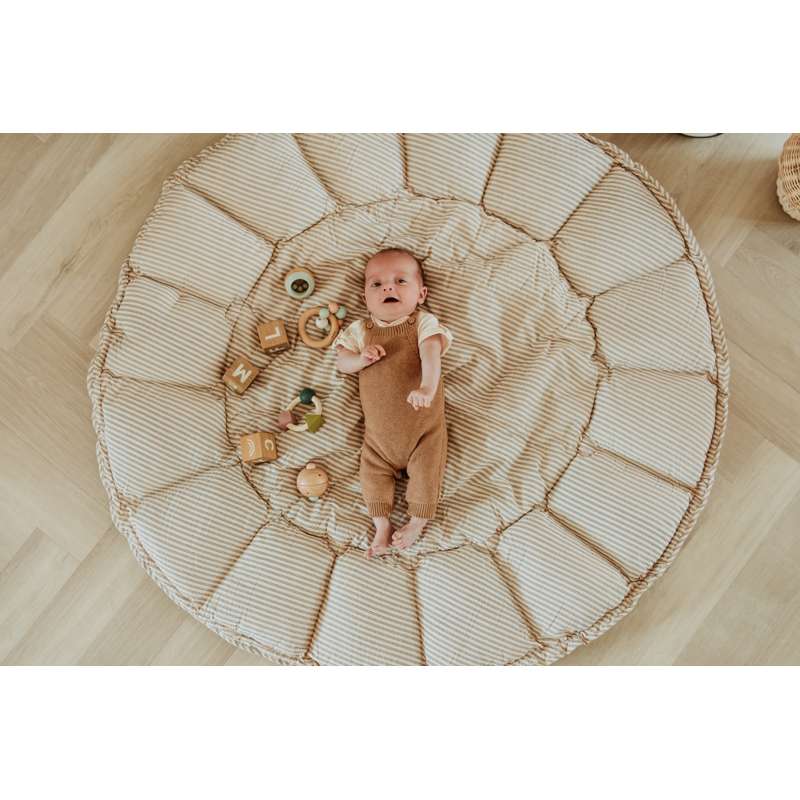 Play & Go Bloom - Dětské hnízdo/Hrací podložka - Modré pruhy
