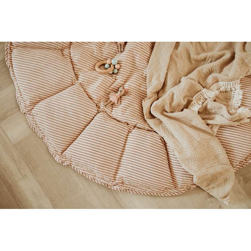 Play & Go Bloom - Vauvanpesä/Leikkimatto - Raidat Ruskea